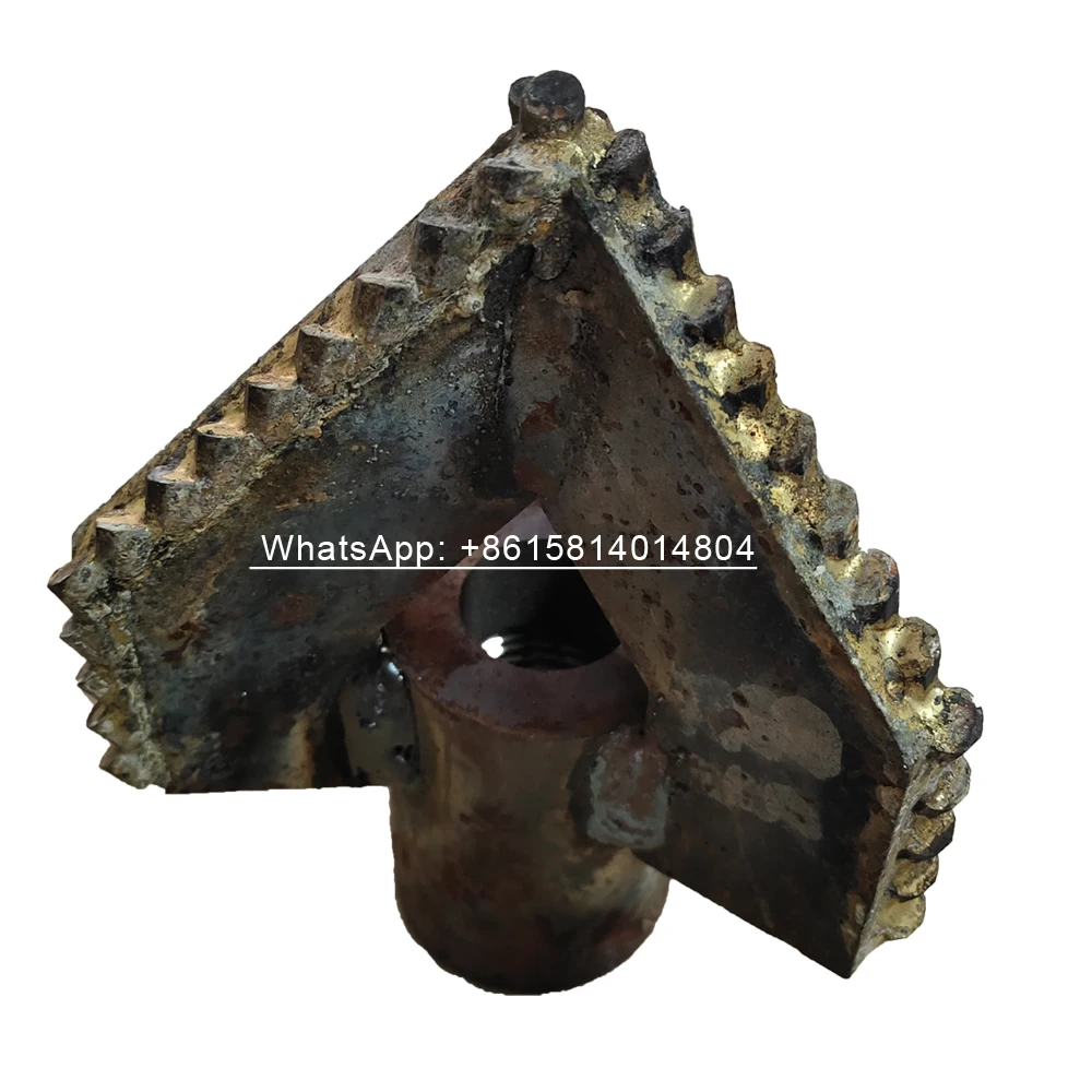 Full-dente Liga Ferramenta de Broca 3-wing Broca Geological Bit Ferramenta de Perfuração Lâmina Bem Montagem da Bomba 1pc