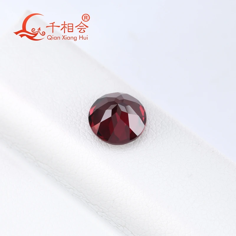 

2,76 карата круглой формы Натуральная огранка красного цвета Натуральный гранат Свободный драгоценный камень Сертифицированный GRC