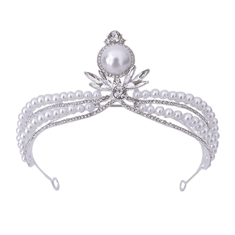 

Princess Birthday Pearl Bridal Hair Jewelry Party Halloween Dress