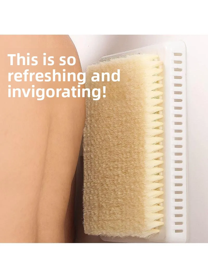 Strong Powerful Bath Scrubbing Towel Wall Mounted Back Brush Men's Special Absorbent Sponge Easy to Use No Need for Assistance