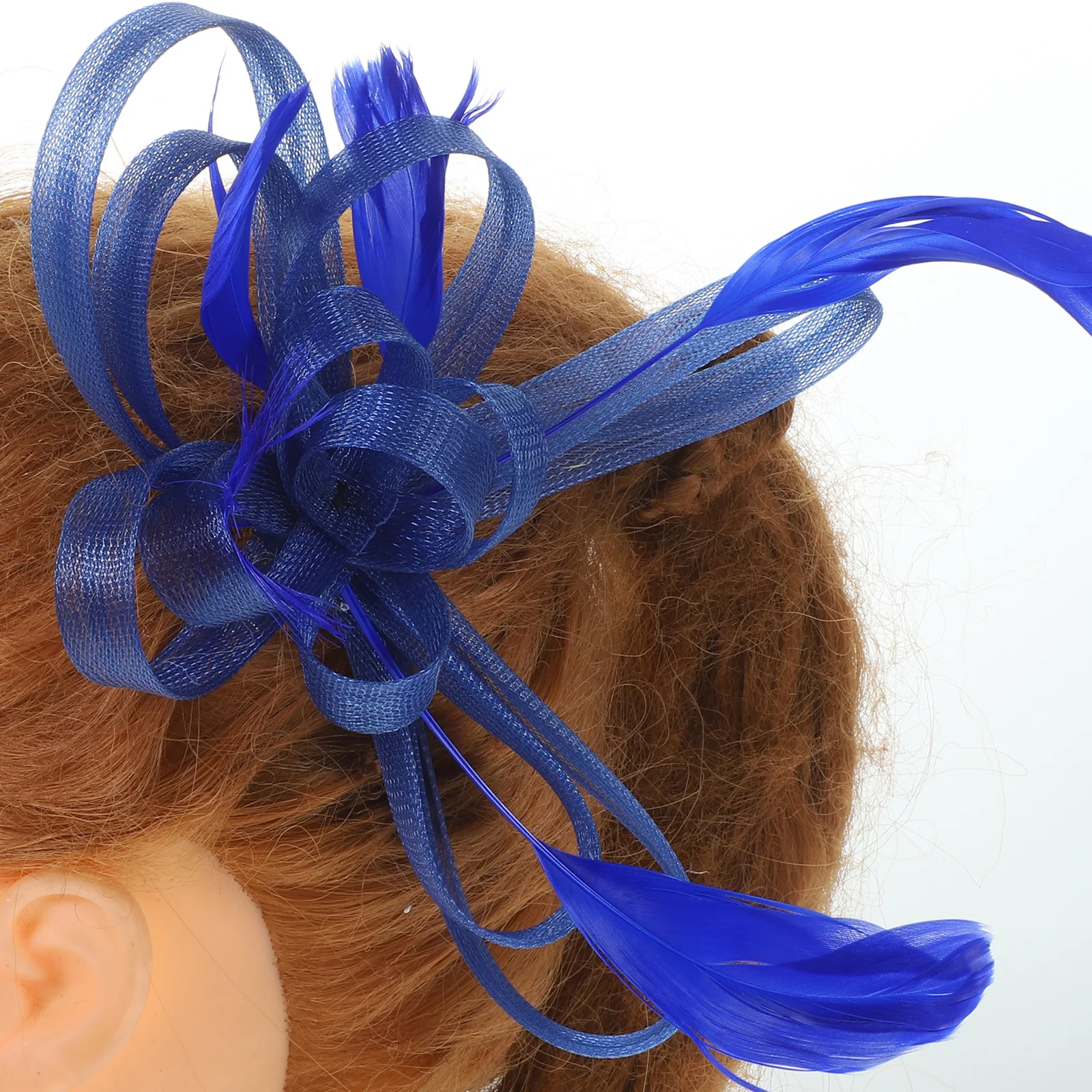 

Net Tulle Fascinator Clip Woman Fascinator Hair Clip Bridal Wedding Accessory Party Headdress For Women Girls Hair Jewelry