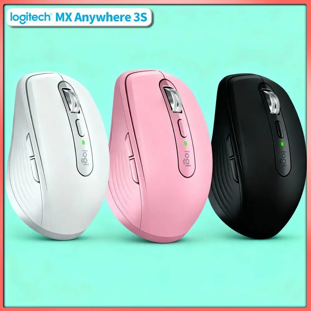 Portable MX Anywhere 3S - 8000 DPI, Silent Click Buttons, Compact Shape, Perfect for Book Market Weekend Showcase Booth