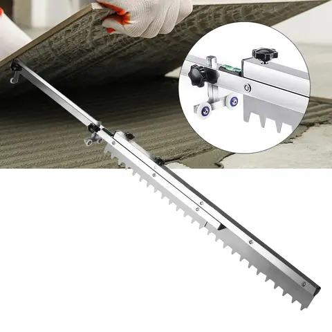 Adjustable Tile Flat Sand Tool 60-80cm Scrape Surface Leveling Device for Construction