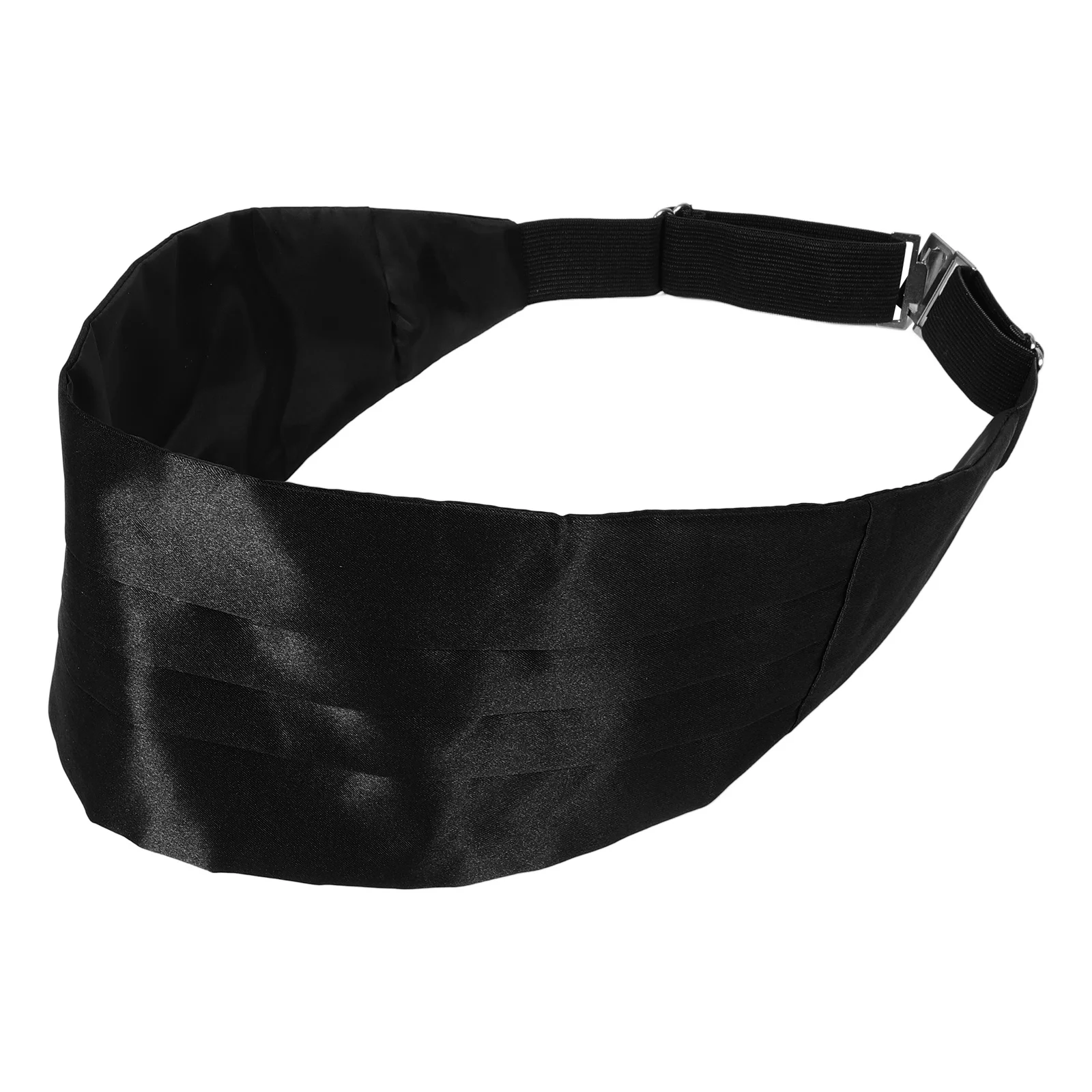 الساتان Cummerbund مجموعة الرجال قابل للتعديل Pretied الحرير Cummerbund ربطة القوس فيونكة جيب مربع الزفاف الأسود سهرة الأحداث الرسمية