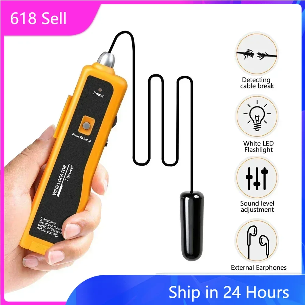 

ZHOUCE NF-816 Underground Cable Tracker Anti-Interference Cable Tester Professional Cable Finder Network Tools