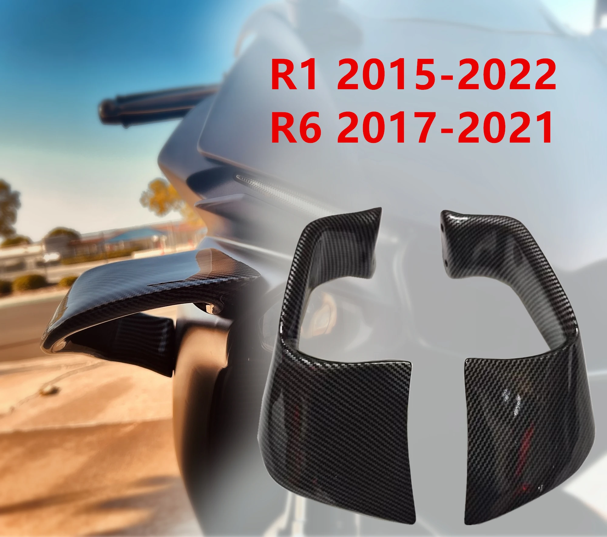 

Motorcycle Fairing Fittings for Yamaha YZF-R1 2015-2022 YZF-R6 2017-2022 Fixed Wind Wing R1 2015-2022 Winglet Accessories