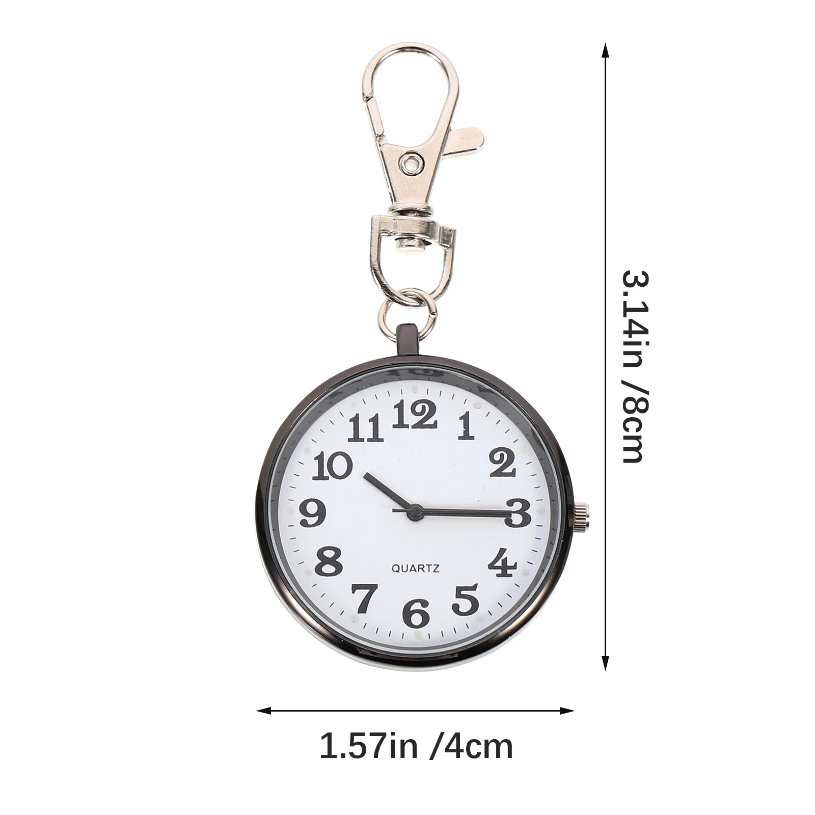 1Pcs Large Dial Pocket Watch Premium Zinc Alloy Nurse Watch Easy Viewing Big Screen Portable for Medical Students and Elderly