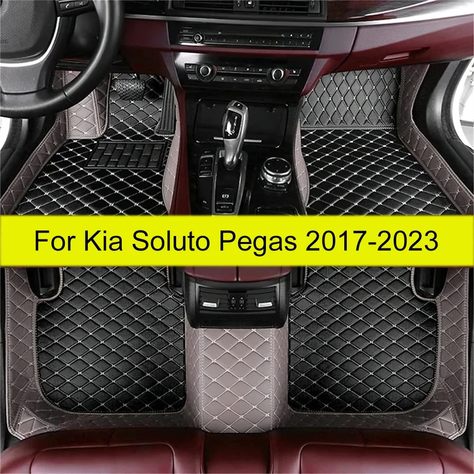 Carpets for Kia Soluto Pegas 2023 2022 2021 2020 2019 2018 2017 Car Floor Mats Custom Auto Foot Pads Accessories Interior Covers