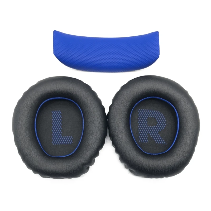 Protein Leather Earpads Headband Replacement For JBL Quantum 350 360 Gaming Headsets Ear Cushions With Noise Isolation Foam view 5