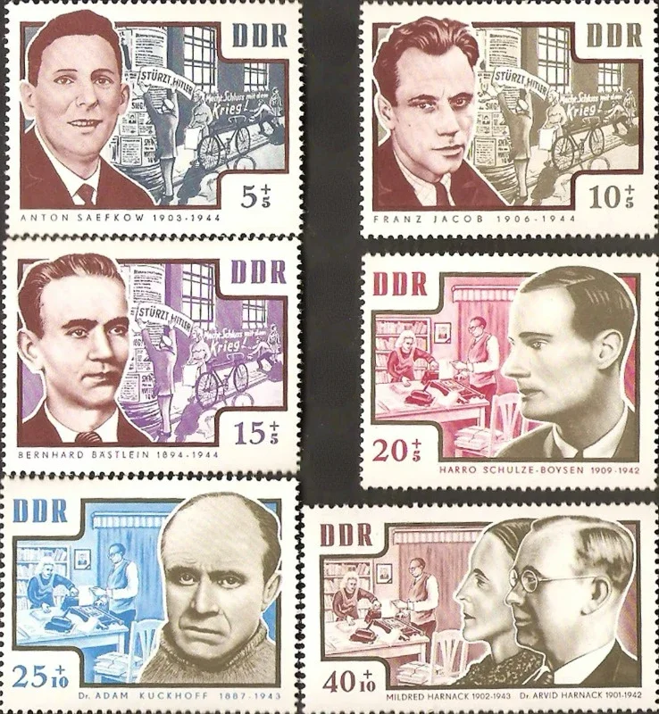 6 PCS, DDR, 1964, Soldier, Real Original Stamps for Collection, MNH