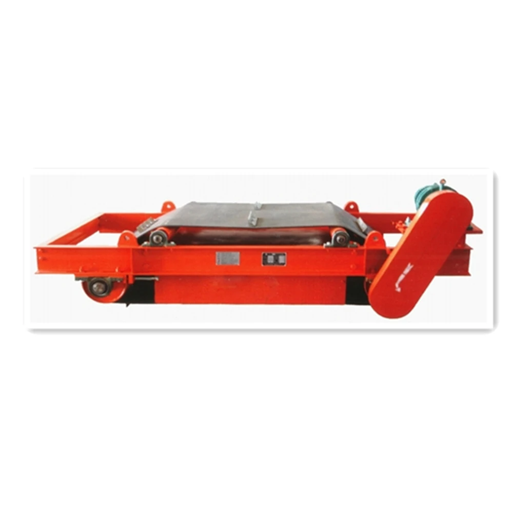 Series RCYD auto cleaning belt Suspended Overband Magnetic Separator permanent magnetic iron separator for conveyor belt