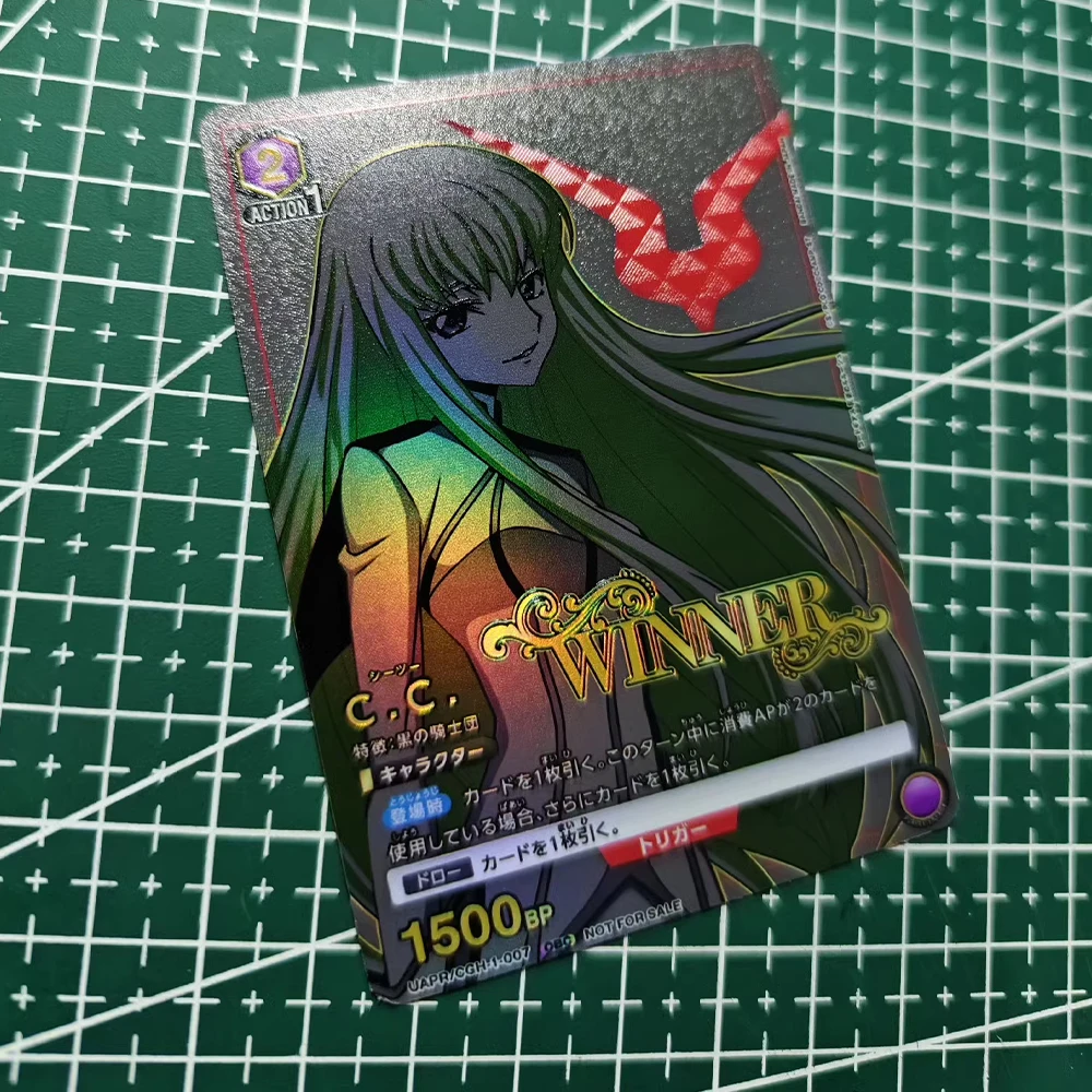 CÓDIGO GEASS Lelouch da Rebélião UA UNION ARENA Coleção Cartão Lelouch Lamperouge C.C. Flash Refrativo Texturizado Presentes para Crianças