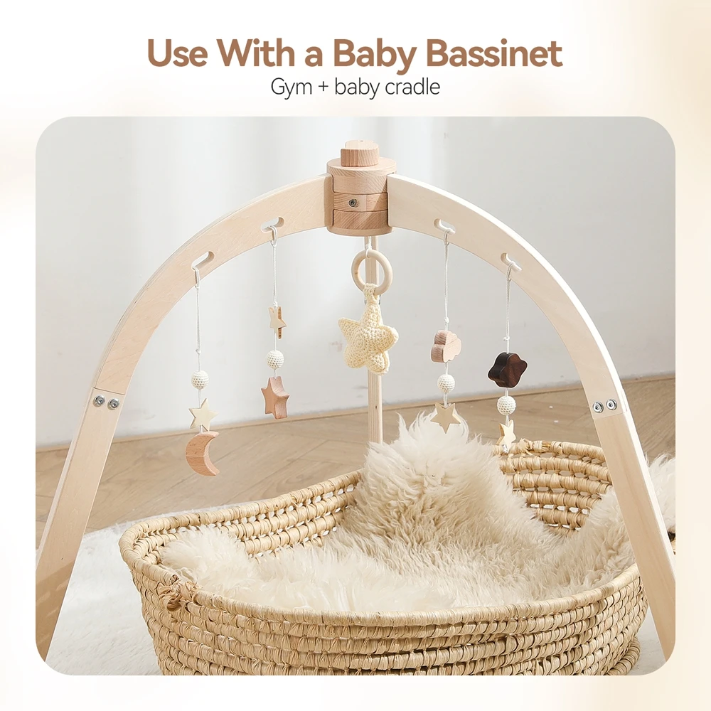 ไม้ Rattle ของเล่นสําหรับทารกกิจกรรม GYM Rack Early การศึกษา 0-36 เดือนของเล่นเด็กพับได้เล่น GYM BIRD Fitness กรอบของขวัญ