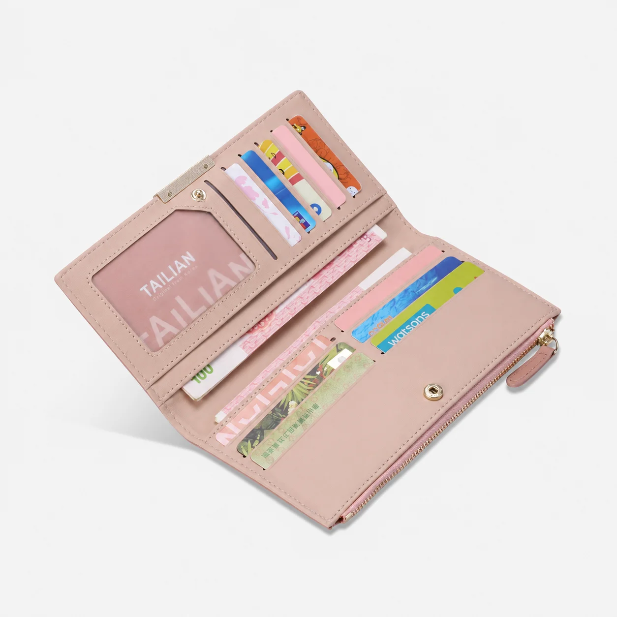 Women'S Clutch Wallet Soft Long Bifold Wallet Pu Leather Wallet Scratch Resistant For Shopping Dating Handbag Storage