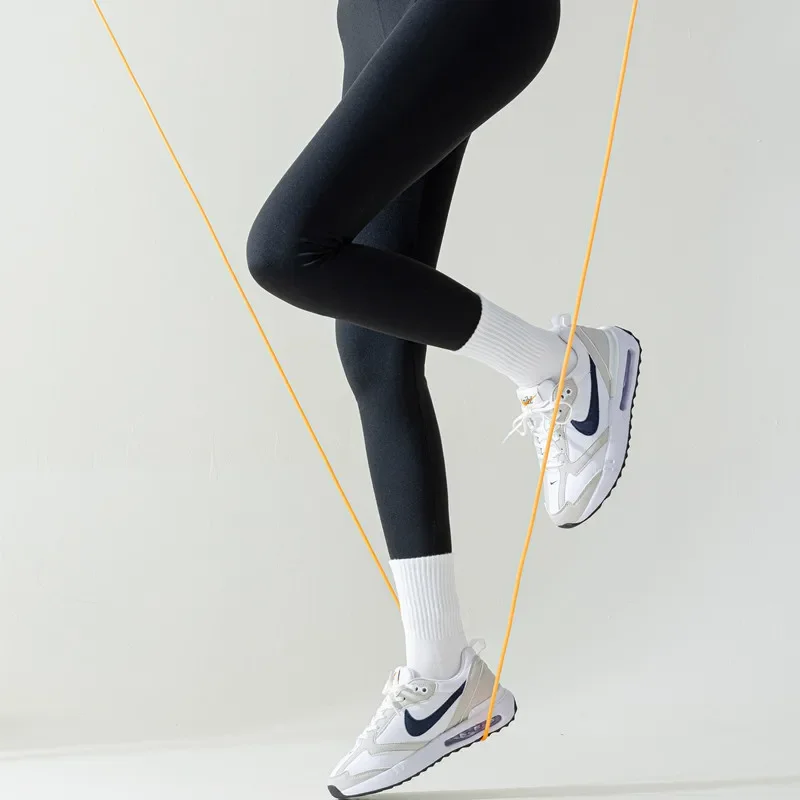 2 Pairs Yoga Socks Cotton Solid Color Mid-tube Professional Non-slip Silicone Indoor Fitness Socks Gym Floor Pilates Sport Socks