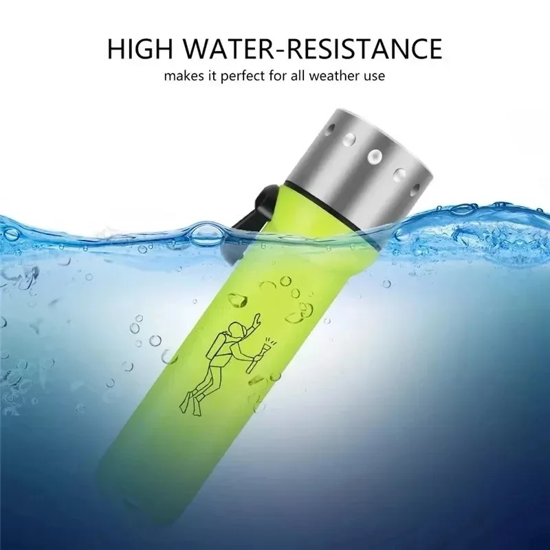 ZHAOZHANGX Outdoor Portable LED Long-Lasting Flashlight for Tide Pooling and Diving, Bright Powerful Torch