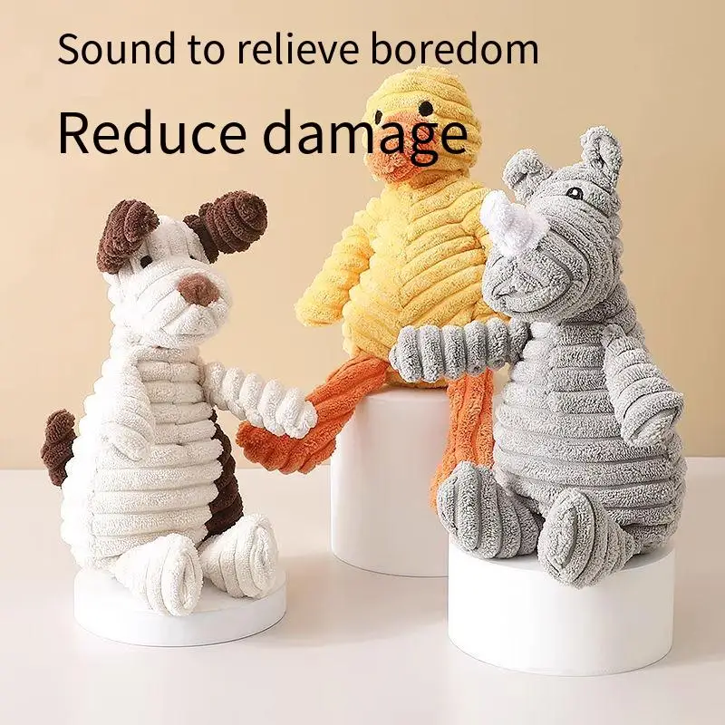 

Dog Toy Bite-resistant Plush Sounding Doll Small Puppy Grinding Pet Puppy Boredom Artifact Companion Supplies