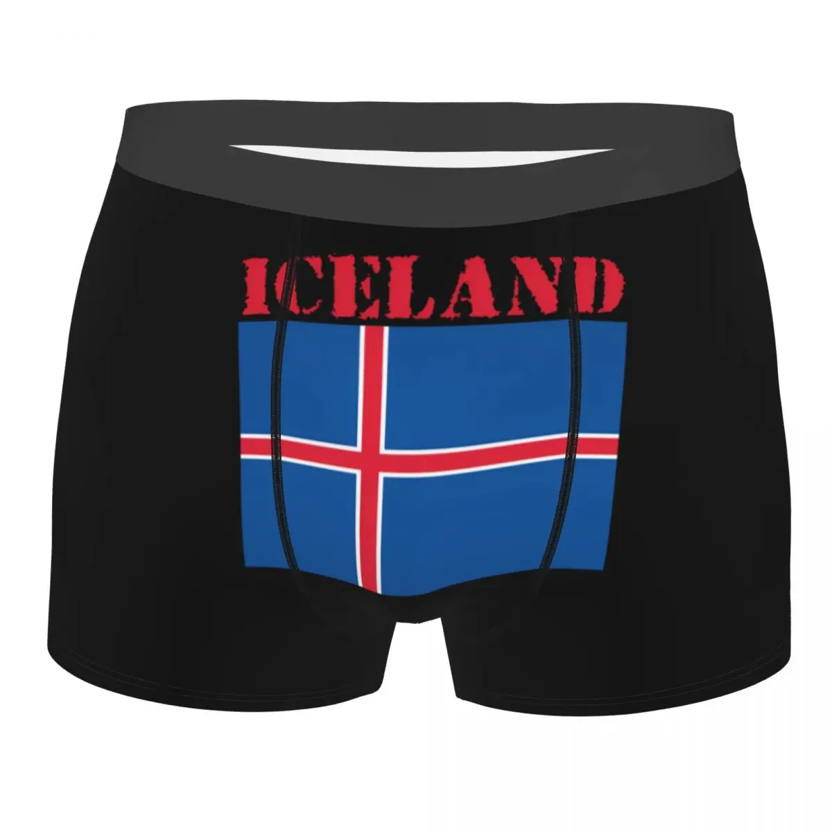 

Custom Iceland Flag Boxer Shorts For Homme 3D Print Underwear Panties Briefs Breathable Underpants