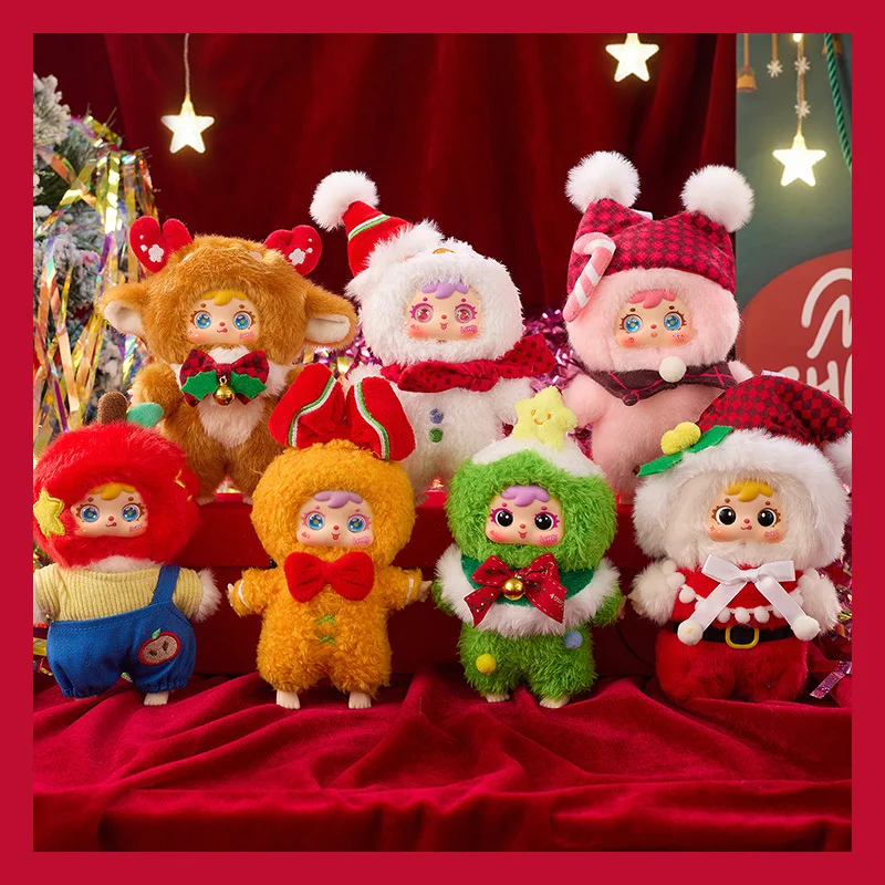 

Серия Samuel Christmas Goodnight Song, слепая коробка, милая плюшевая вешалка для сумки, рождественский подарок, подходит для мальчиков и девочек