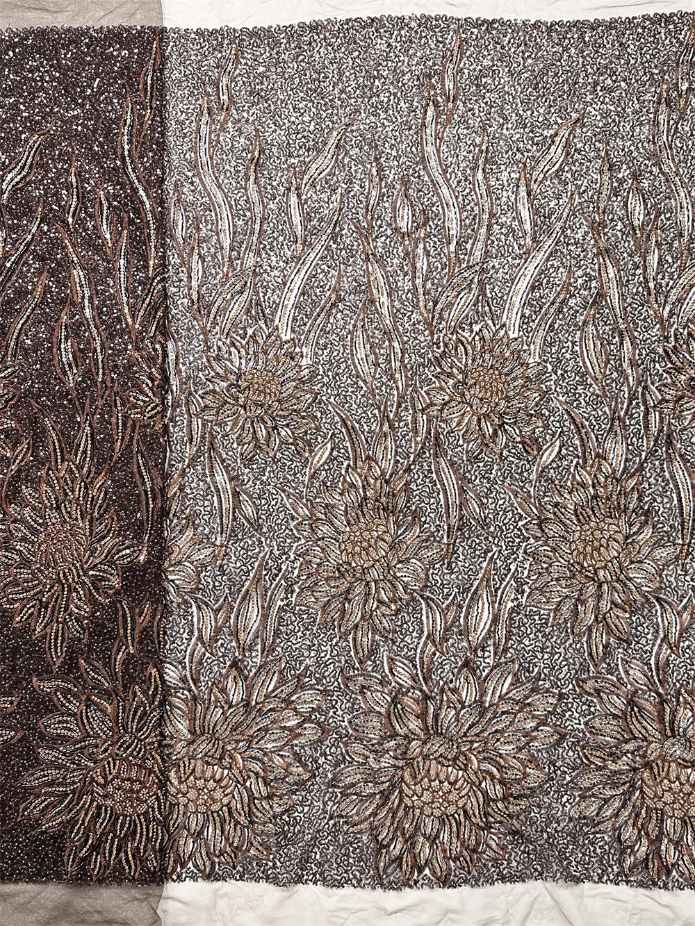 Nigerian Sequins Party Lace African Beaded Lace Fabric 2025 High Quality 5 Yards African French Tulle Net Lace Wedding sewing