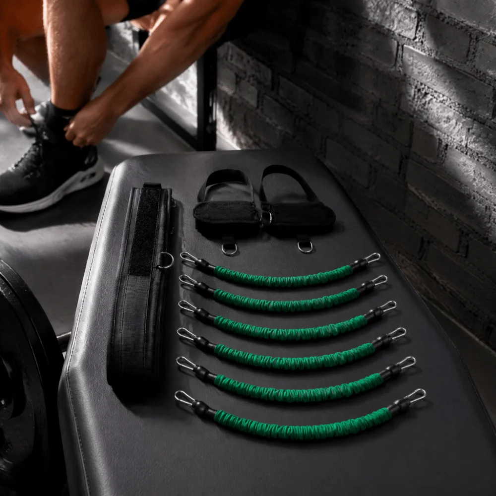 6pcs/10pcs Adjustable Resistance Vertical Jump Trainer Durable Fabric High Elasticity Jump Trainer Band Portable Design