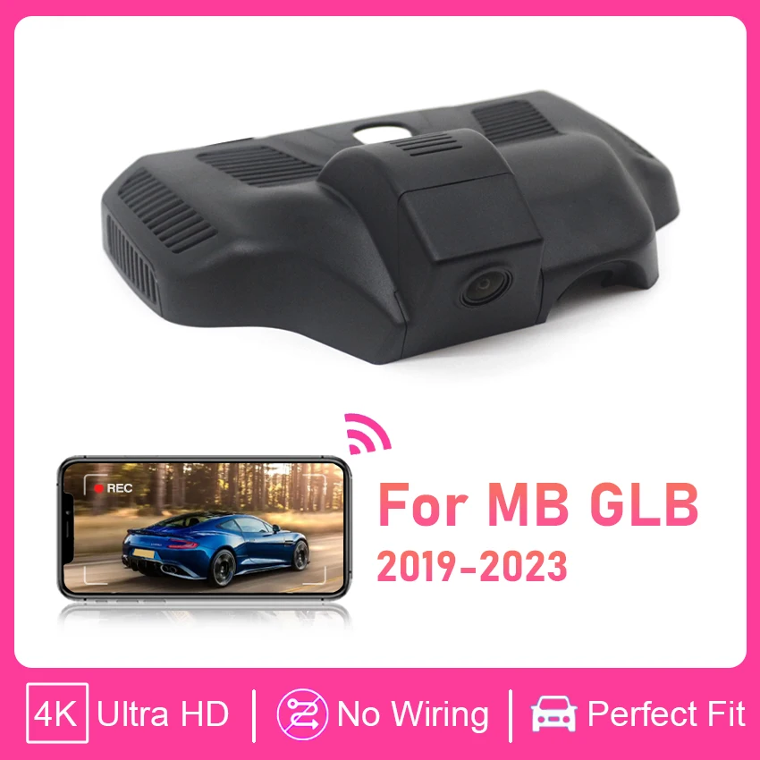 

Автомобильный видеорегистратор Plug and play 4K с Wi-Fi для Mercedes-Benz GLB 250 220 4Matic x247 2019-2023, видеорегистратор для MB EQB 350 2022