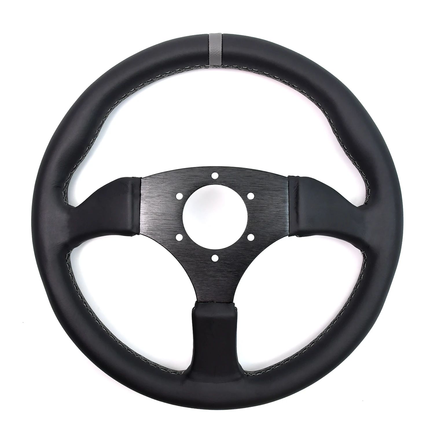 Universal 14inches 350mm Car Sport Real Leather Steering Wheel for Rally Racing Sports 5