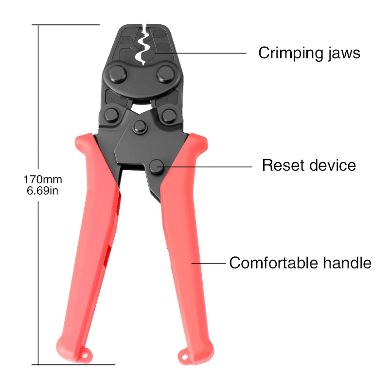 Japanese Style Labor Saving Crimping Pliers High Carbon Steel Mini Cold Crimping Pliers Ut Ot C45 Plug-in Terminal Pliers
