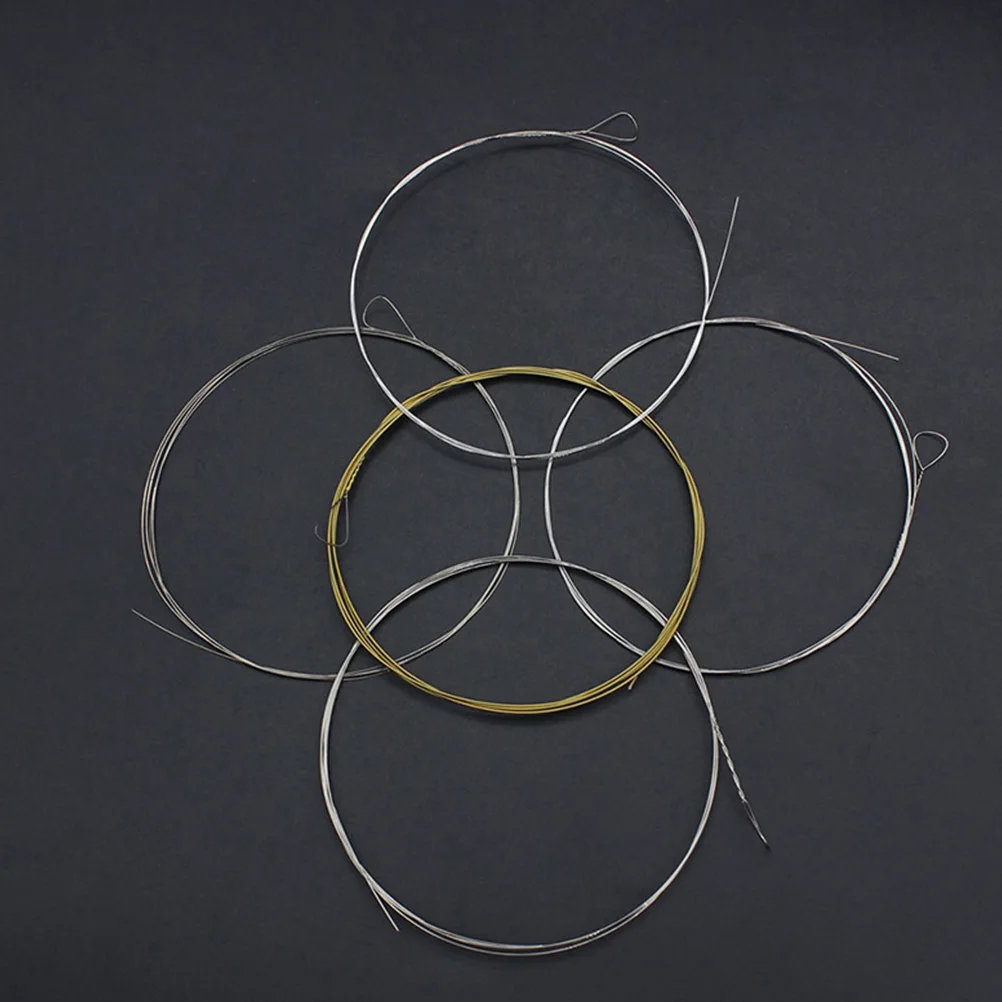 

5Pcs Banjo Strings Stainless Steel 5 String Banjo Instrument Strings Set Clear Strong Harmonic Sound String Instrument Parts