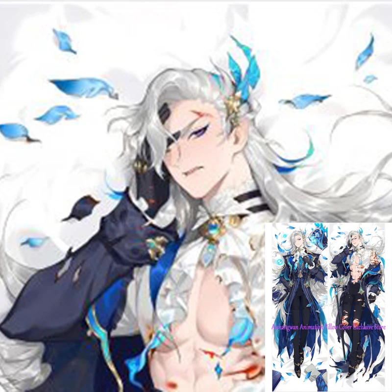 

Dakimakura Anime Pillow Cover Neuvillette Double Sided Print 2Way Bedding Festival Gifts Gifts