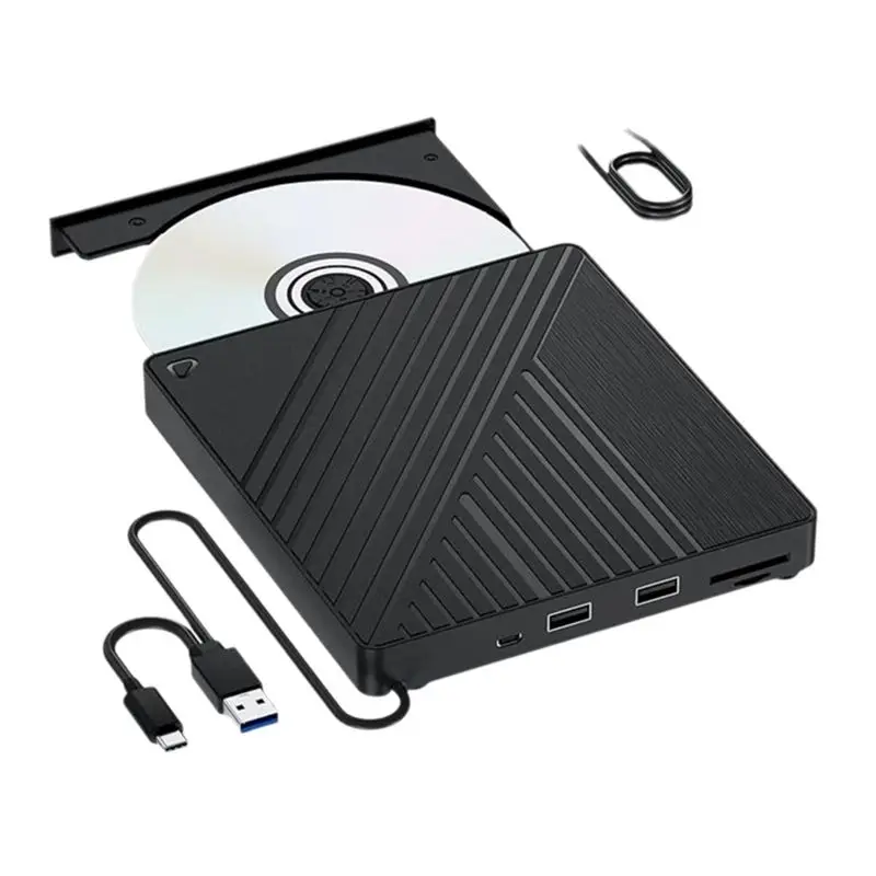 B27B External 5 In 1 Bluray Optical Drive DVD/CD BD Reader Burner With USB Ports SD/TF Card Slot For Laptop PC Desktop