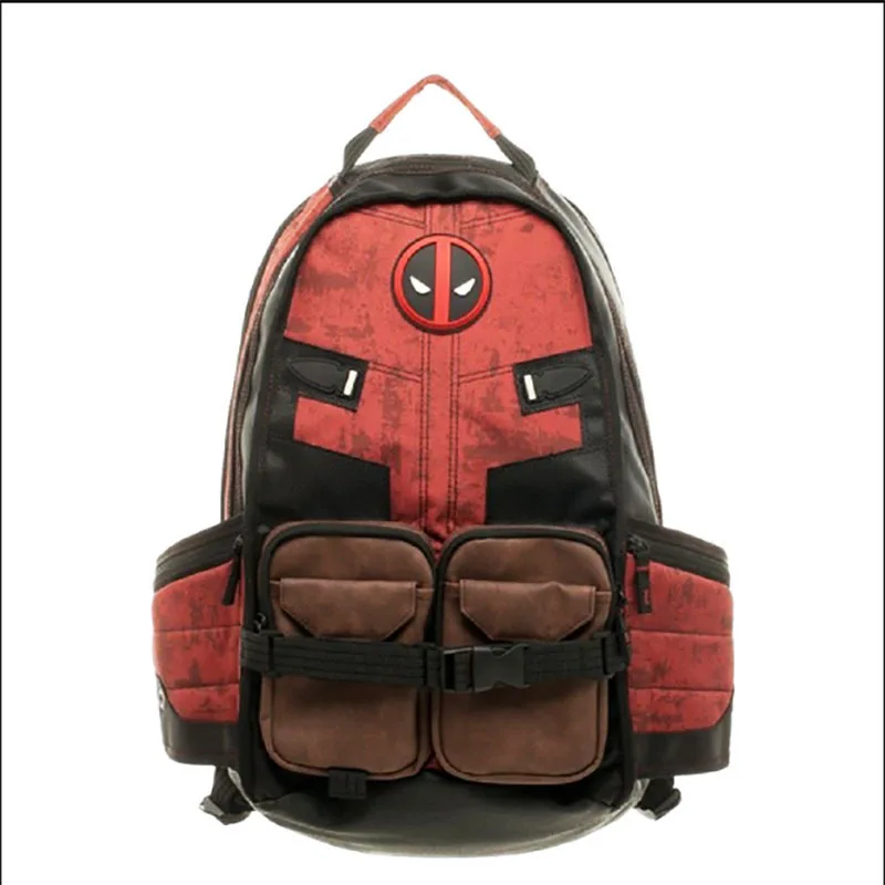 Nowy Marvel Avengers Deadpool Kapitan Ameryka Plecak Batman Anime Cartoon Plecaki Mężczyźni Kobiety Plecak podróżny na świeżym powietrzu
