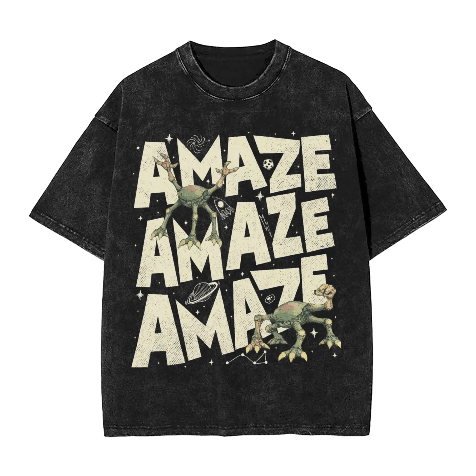 Project Hail Mary Rockys Amaze Amaze Amaze Washed T Shirts Streetwear Vintage T-Shirt  Tees Tops Men Women 100% Cotton Summer