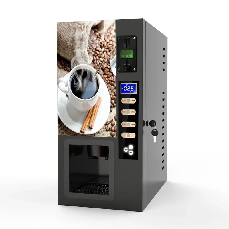 High Quality 3 Different Kinds Automatic Coin Operated Tea Time Coffee Vending Machine