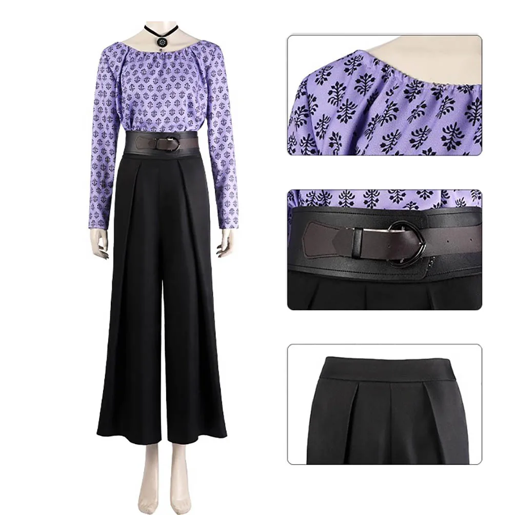 

Yennefer cosplay costume Fantasia Top Pants Belt Women Halloween Party Outfit