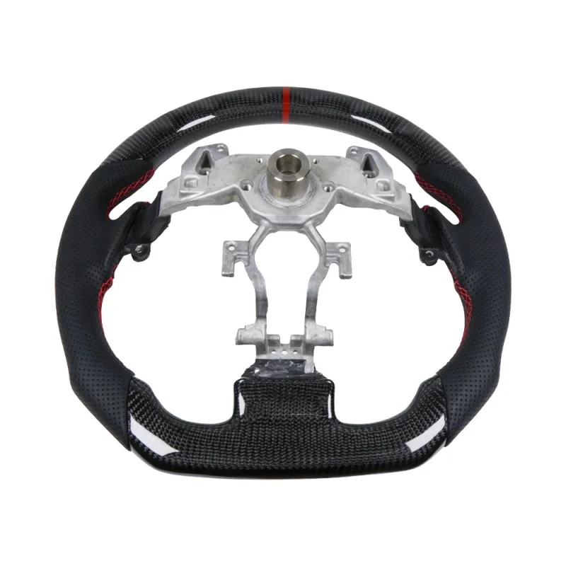 LED Steering Wheel Carbon Fiber Fit For Infiniti G37 G37X 2008 2009 2010 2011 2012 2013 Car  Modification Accessories Customized