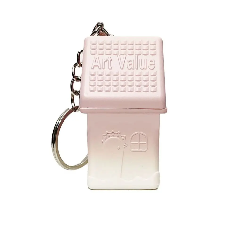 Porte-Clés Portable et Waterproof pour Fille, Rouge à Lèvres Naturel, Longue Durée, Mignon Baume Jules, Velours, 256 Teintes, en Forme de Maison, Brcorporelle