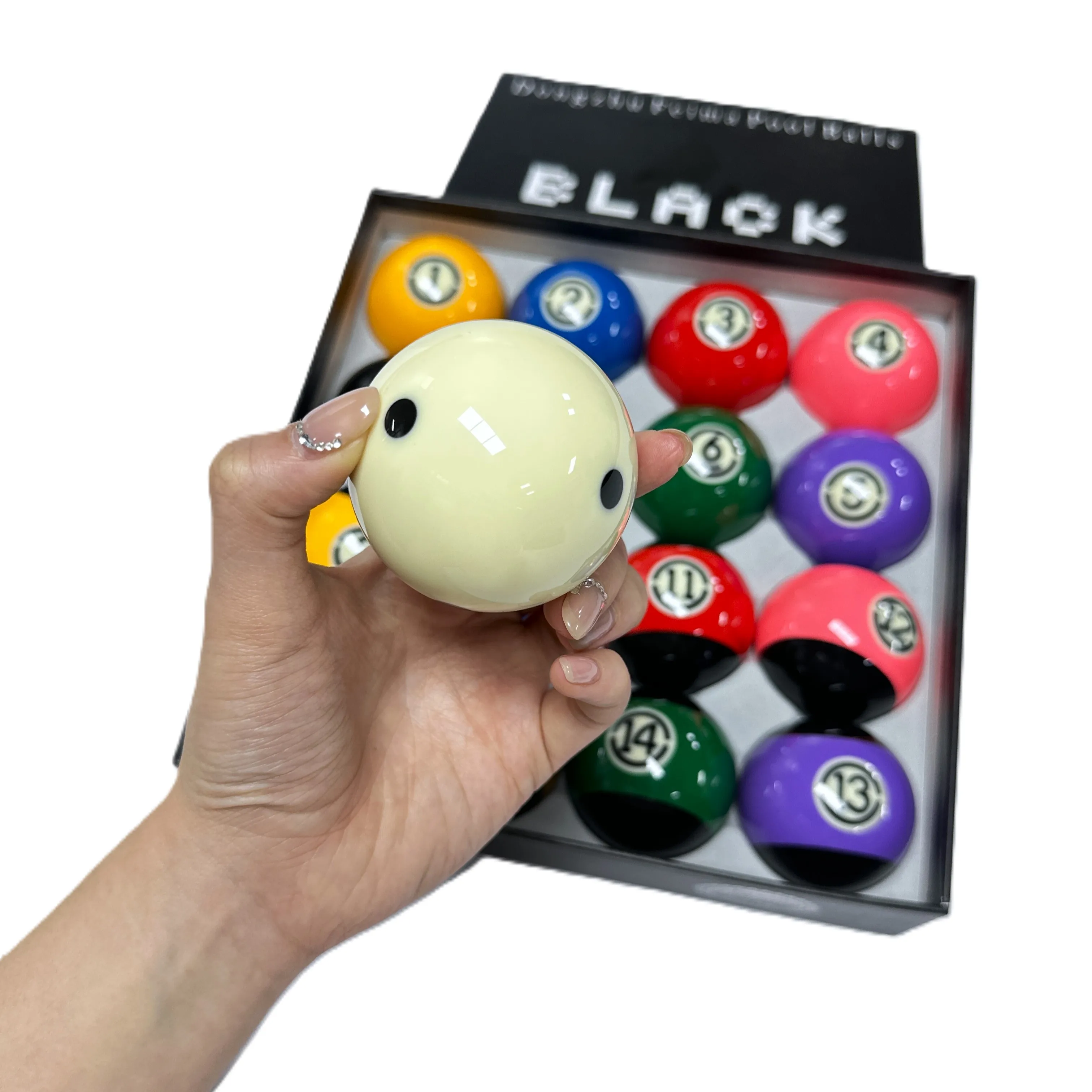High Quality 57.2 mm Billiard Resin Pool Ball Set 16PCS/Set New Fashion Pool Ball/Nine-ball for Sale