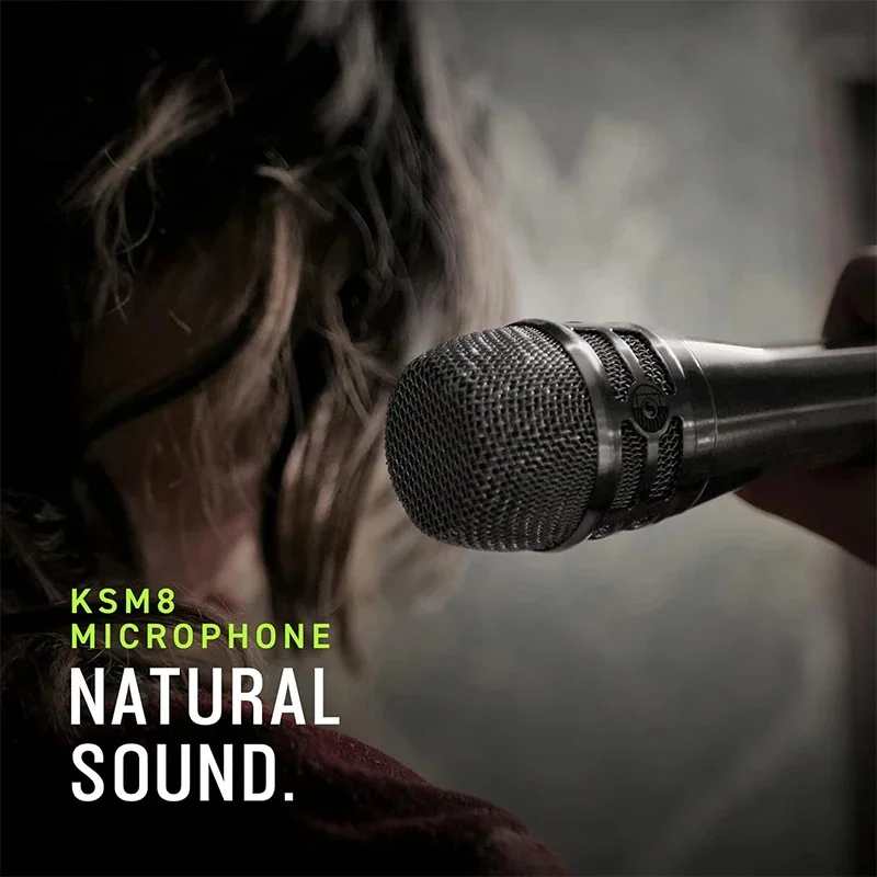 KSM8 Supercardioid Dynamic Vocal Microphone For Stage Performane Professional Wired Microphone for Karaoke Recording Singing