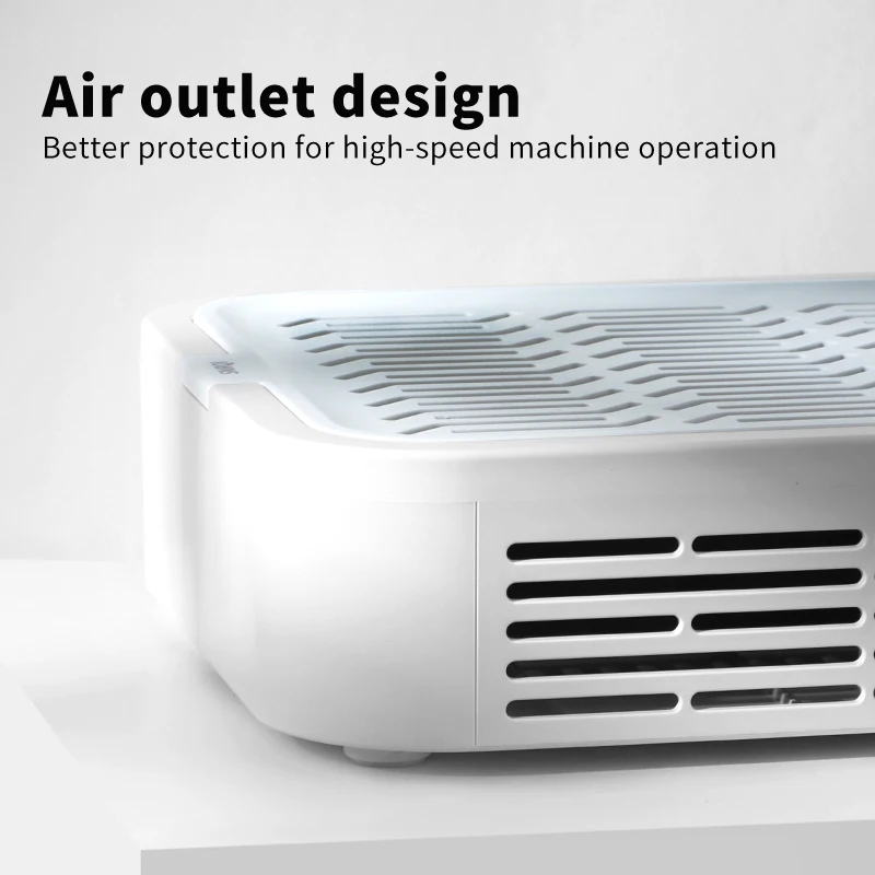 Turbine Brushless Nail Dust Remover ดูดแรง 120W เครื่องดูดฝุ่นเล็บสําหรับเล็บพร้อมตัวกรองแบบถอดได้ปรับความเร็วได้