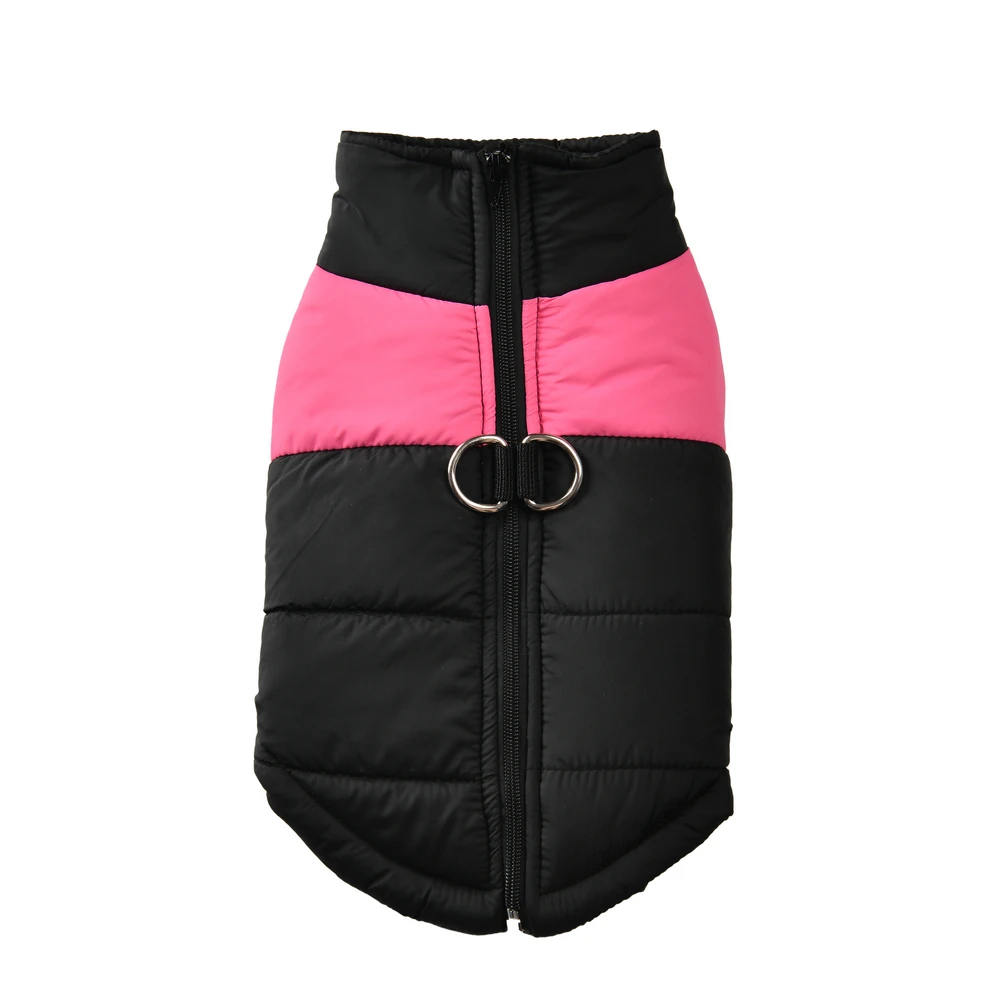 Herbst Winter Hundejacke mit D-Ring für kleine große Hunde Katze warme wasserdichte Welpen Reißverschluss Kleidung Labrador Yorkies Haustierkostüme – Detail 8