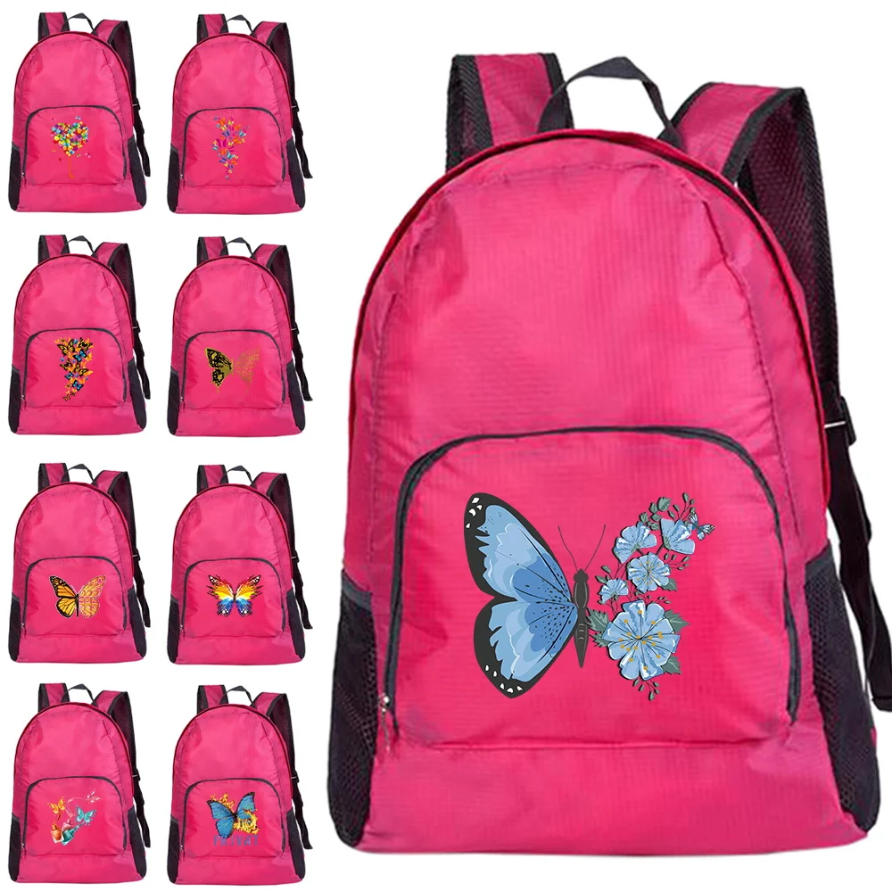 

Mountaineering Bag Ultralight Foldable Company Activity Outdoor Travel Bags Butterfly Series Portable Shoulder Storage Pouch