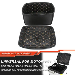 For 28L 36L 45L 55L 65L 80L 100L Motorcycle Top Box Rear Trunk Tail Luggage Case Inside Liner Inner Lining Cushion PU Leather