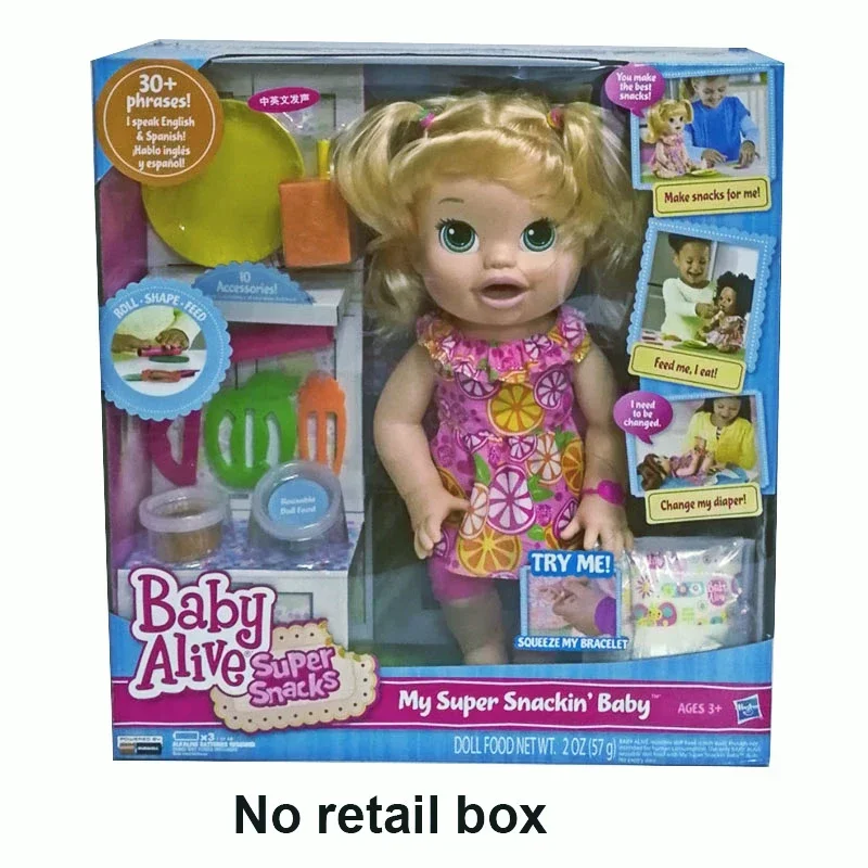 Hasbro Naughty Baby Smart Interactive Action Figures Can Feed and Talk Toys Collectibles Girls Play House Toys Children's Gifts image 3