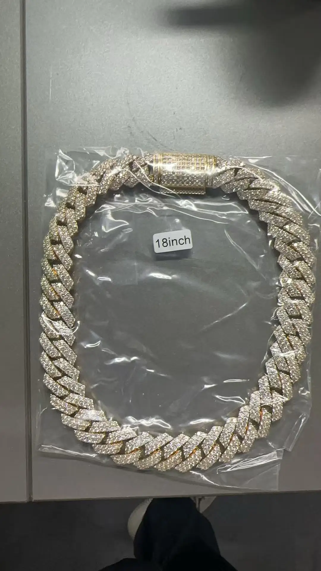 

Uwin 17mm Baguette Prong Cuban Necklace Miami Chain CZ Iced Out Zircon Link Pave Luxury Bling Jewelry Fashion Hiphop For Men