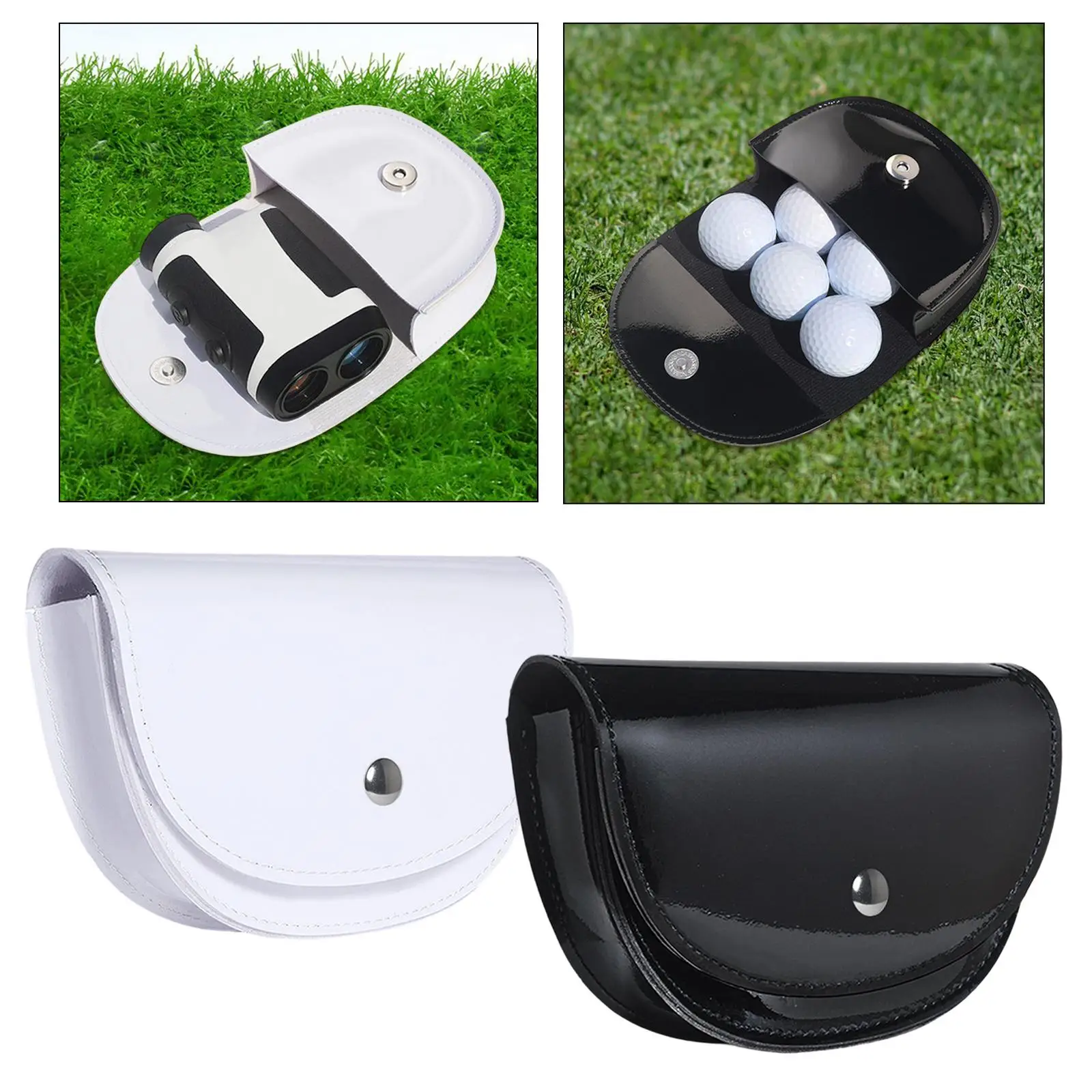 

Водонепроницаемый чехол для гольф-дальномера из искусственной кожи, защитный поясной мешочек, компактная сумка для хранения аксессуаров для гольфа