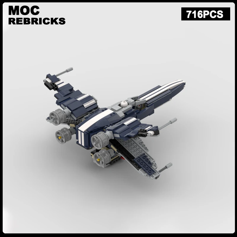 Space War Series Imperial Battleship Wing Starfighter MOC Building Block Assembly Model Brick Toys Children's Christmas Gifts