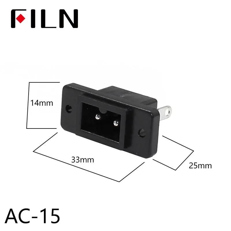 IEC320 C14 Elektrische AC-Buchse 3-polig Rot LED 250V 10A Sicherung Buchse Stecker Einlassanschluss 2-polige Buchse Montage-Wippschalter – Detail 32