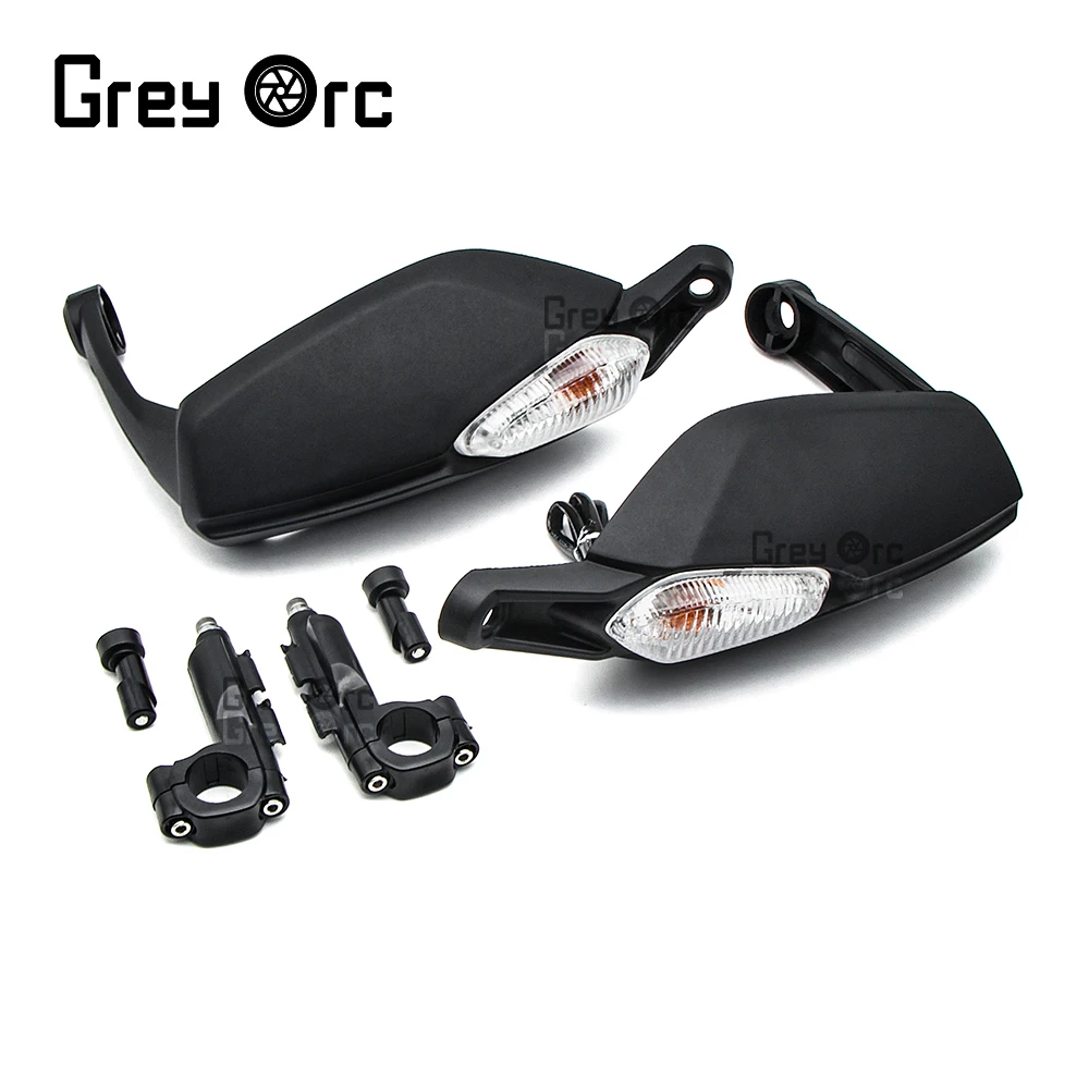 Hand Guard with Light For DUCATI Hypermotard 820 Hyperstrada 821 2013 2014 2015 Motorcycle Side Handguard Handlebar Protector