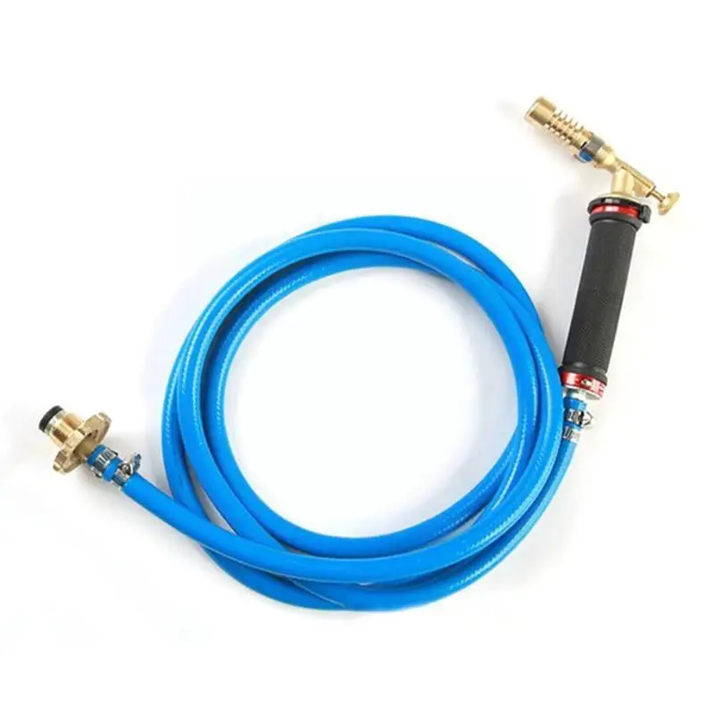 

2.5M Trigger Start Propane Torch Liquefied Gas Portable Air Conditioner Hose High Temperature Hose Blue Explosion-Proof Pipe